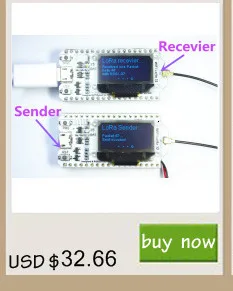2 шт 868 МГц-915 МГц SX1276 ESP32 LoRa 0,96 дюймовый синий oled-дисплей Bluetooth wifi Lora Kit 32 V2 макетная плата для Arduino