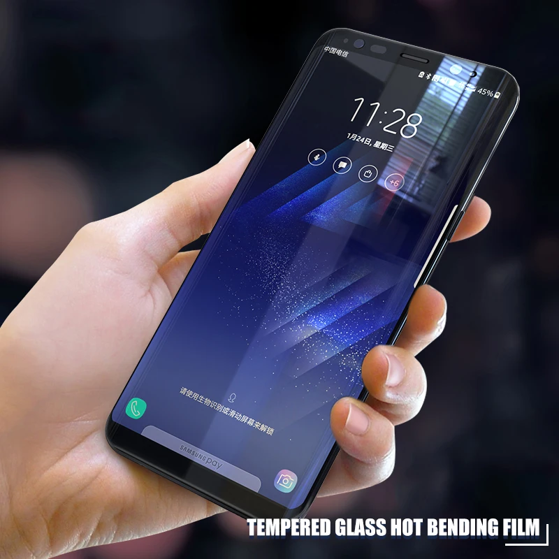 Защитное стекло для смартфонов Samsung Galaxy Note S7 Edge S8 Plus 8 S9 9 A8 A6 1 закалённое|Защитные