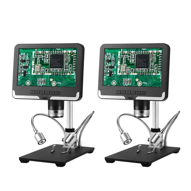 

AD206 7 дюймов ЖК-дисплей Экран 2.0MP 200X Цифровые микроскопы производственного контроля электронный микроскоп мобильный телефон ремонт PCB прода...
