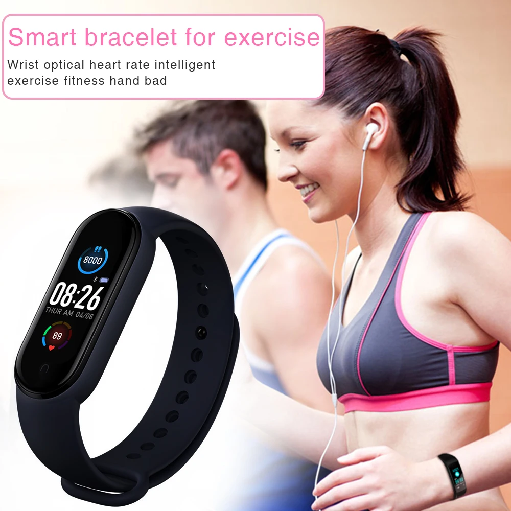 

M5 Color Screen Smart Wristband M 5 Heart Rate Monitor Fitness Activity Tracker Smart Band m5 Blood Pressure Music Remote Ctrl