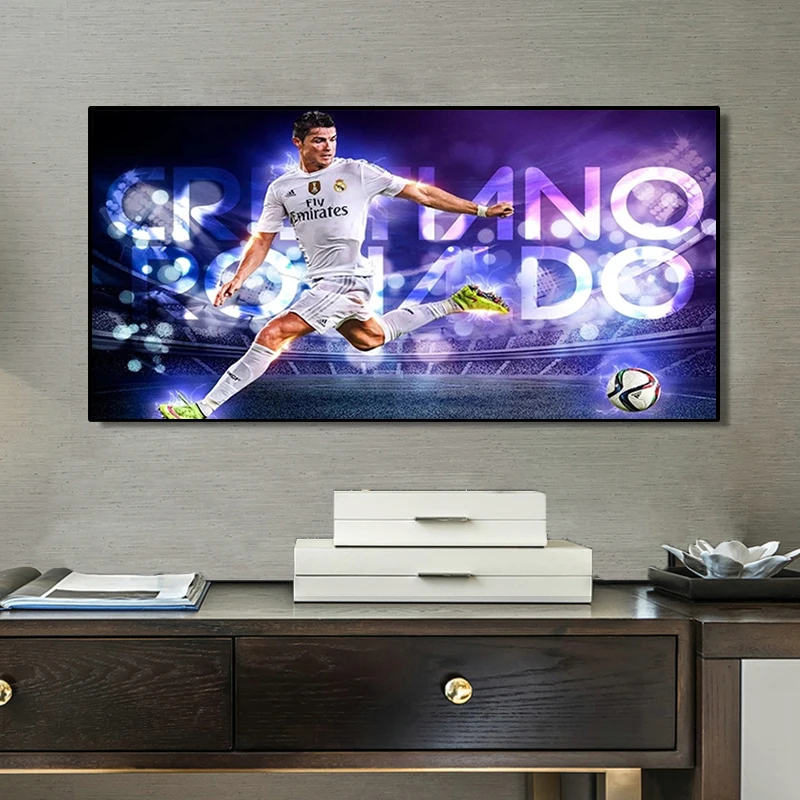 Известный футболист Криштиану Роналду настенная живопись плакаты и принты