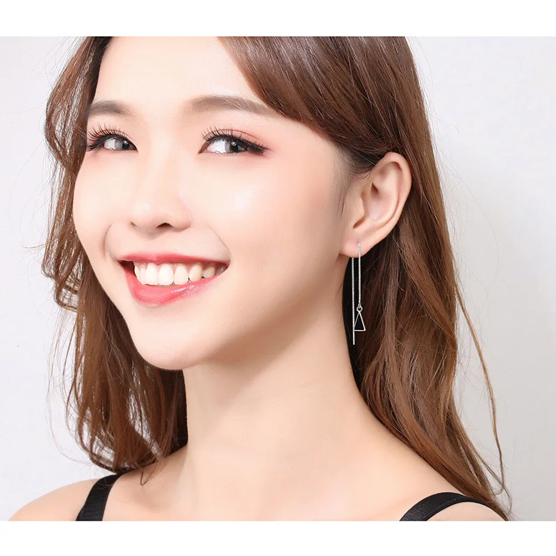 Женские серьги-цепочки 10 см полимерные серьги для выпускного вечера 2020 |