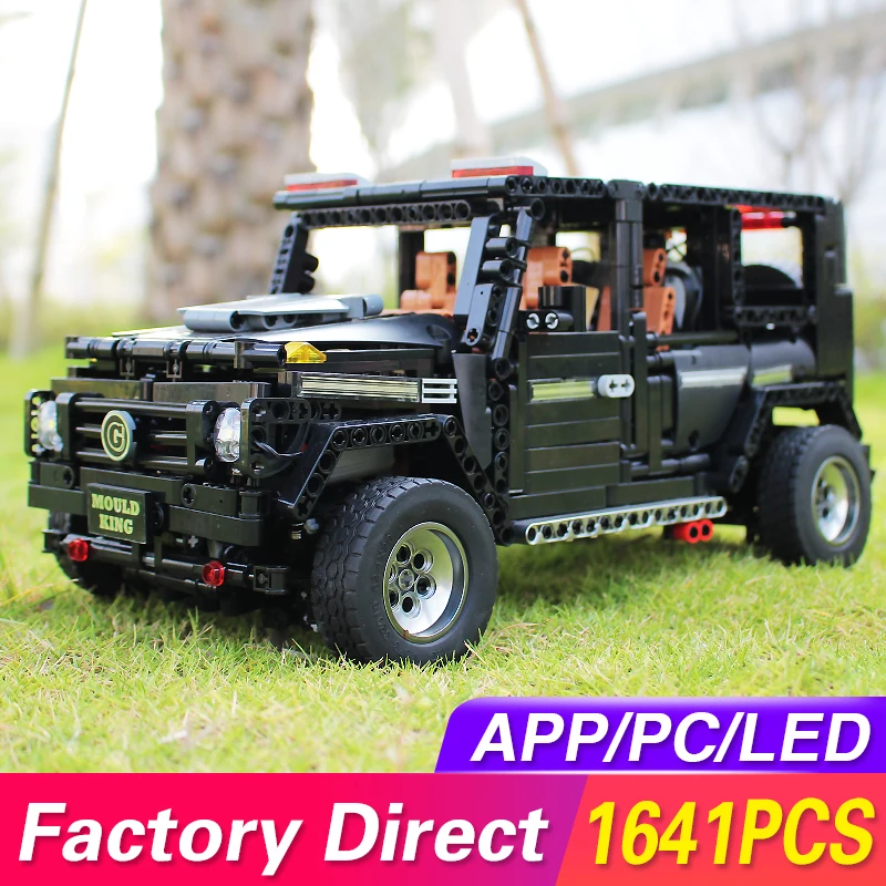 MOC техническая серия APP RC Car Benz SUV G500 AWD Wagon внедорожник модель автомобиля комплект