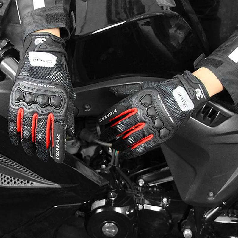 Перчатки для езды на мотоцикле велосипеде сенсорный экран светоотражающие