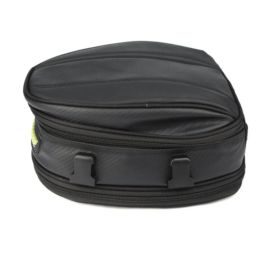 

Universal 7.5L-10L Large Capacity Motorcycle Rear Seat Bag with Buckle Strap Shoulder Waterproof Oxford Cloth Bike Rear Bag Hot