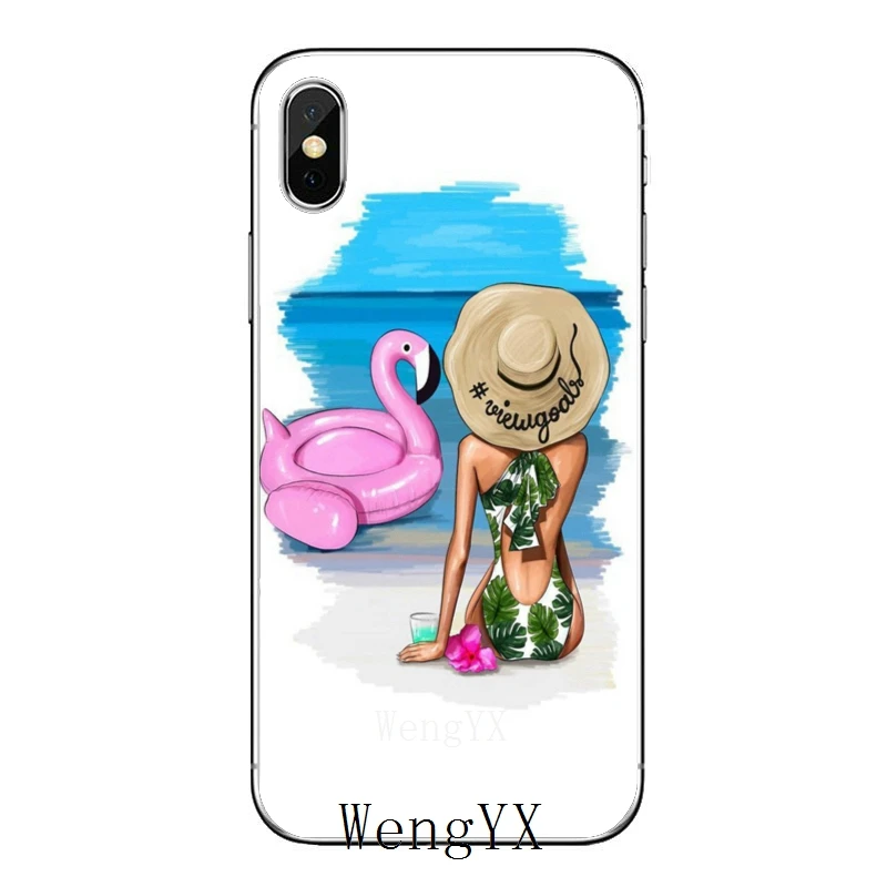 Чехол для телефона Fashion travel girl vacation shopping для Xiaomi Redmi Note 8 7 6 5A 4 Pro 7A K20 6A 4A 4X 5 Plus S2.