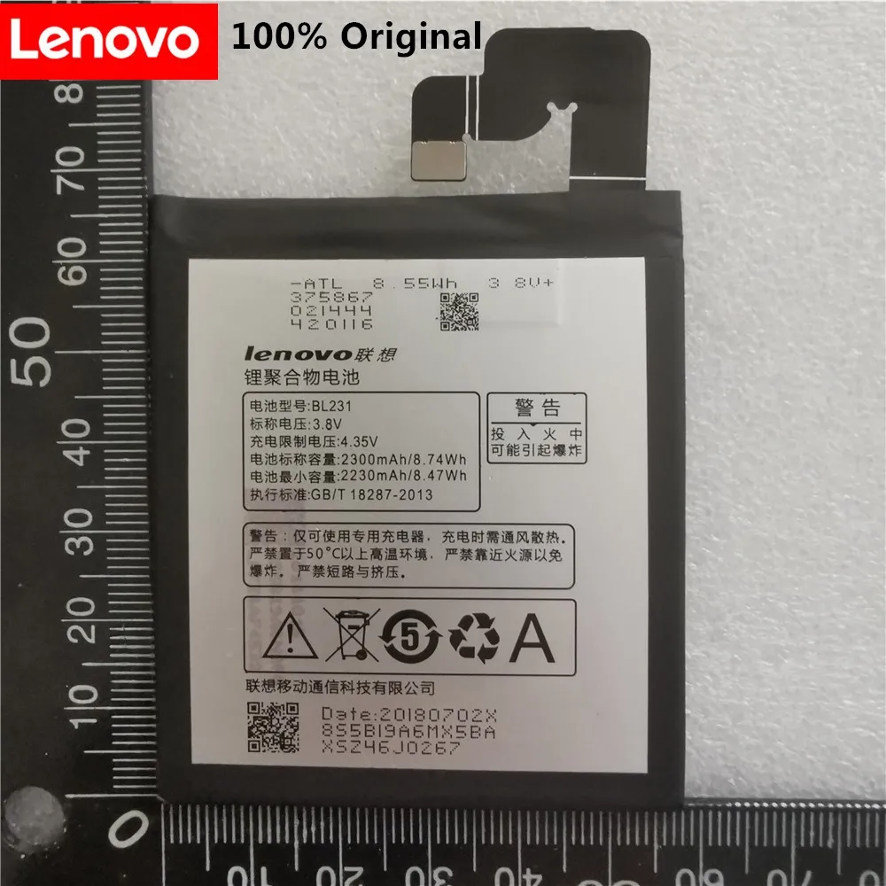 Сменный аккумулятор для Lenovo X2 2300 мАч li-ion BL231 VIBE S90 S90u | Мобильные телефоны и