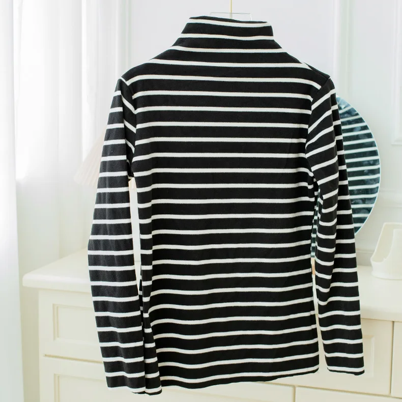 

Cationic Bottoming Shirt New Korean Half High Neck Long Sleeve Solid Color 2020 Autumn and Winter Warm Top Women