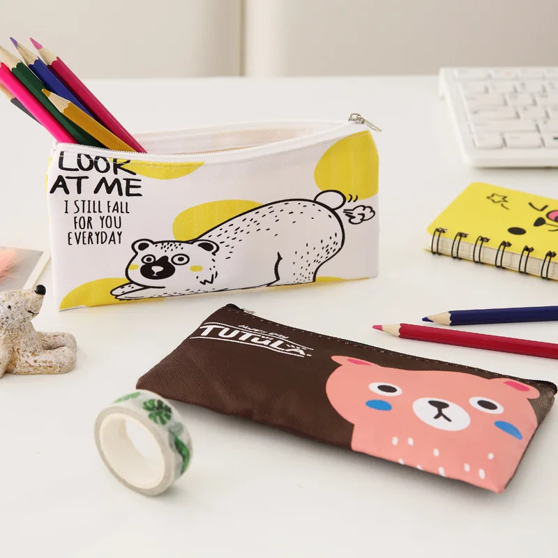 20 шт милые смешанные животные пеналы для школьных принадлежностей маленькие Kawaii