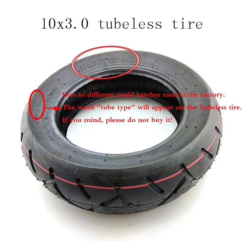 

Good quality 10x3.0 electric scooter Tubeless Vacuum tire 10*3.0 scooter vacuum tyre 10 inch widening and thickening tire