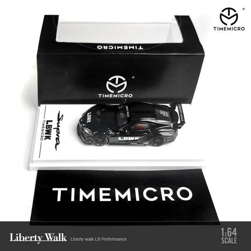 

TimeMicro 1:64 Toyota Supra LB Work LBWK Black Model Car