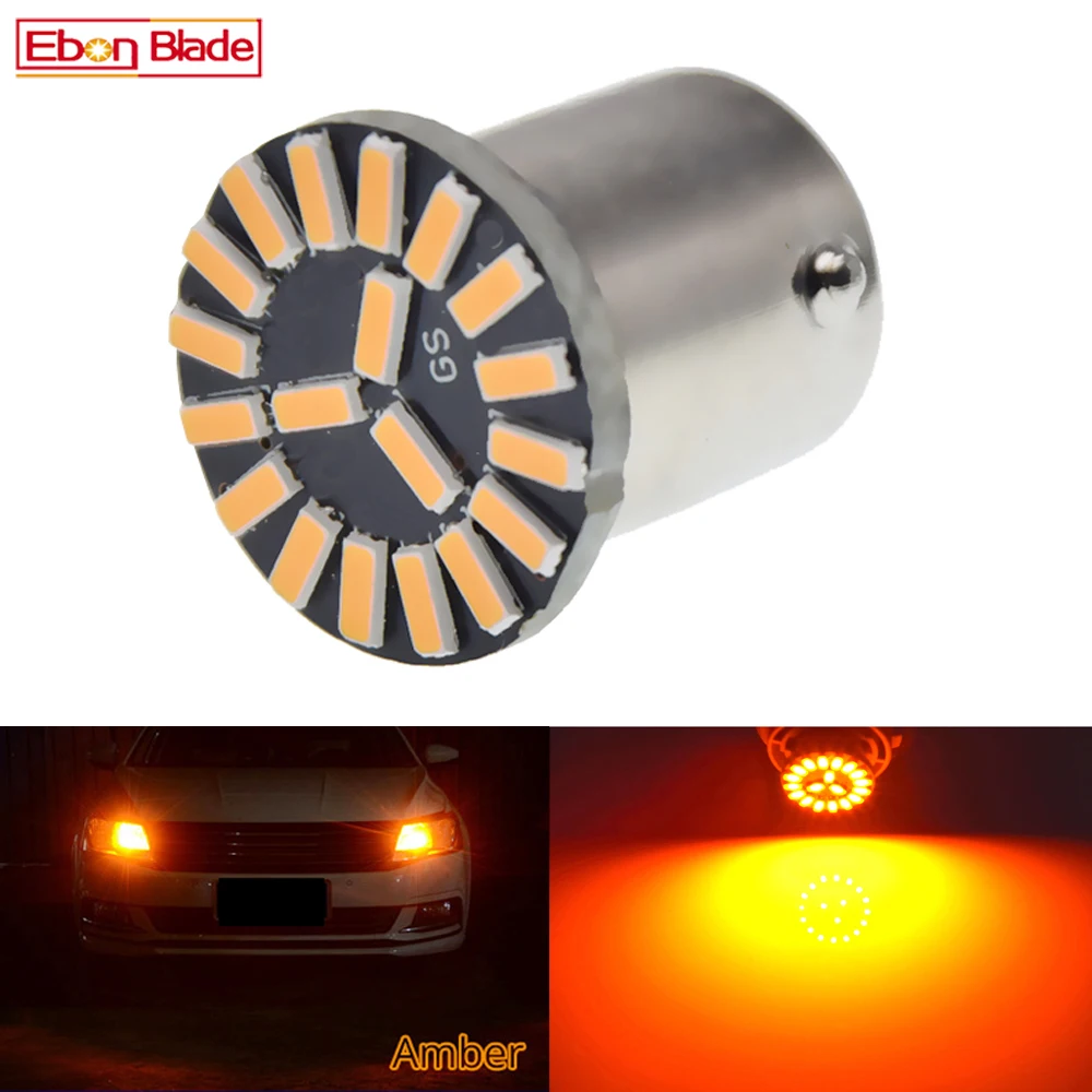 1x 1156PY BAU15S янтарный оранжевый желтый автомобильный 4014 светодиодный 19 SMD 150