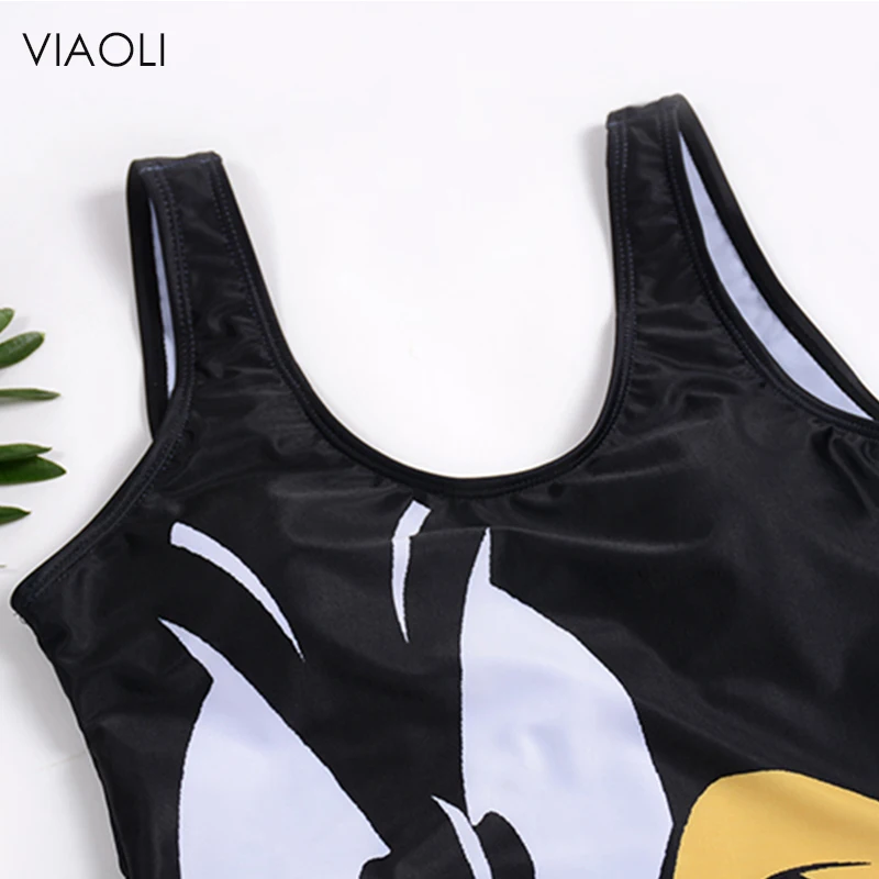 Женский слитный купальник с 17 рисунками из мультфильмов купальники 3D принтом