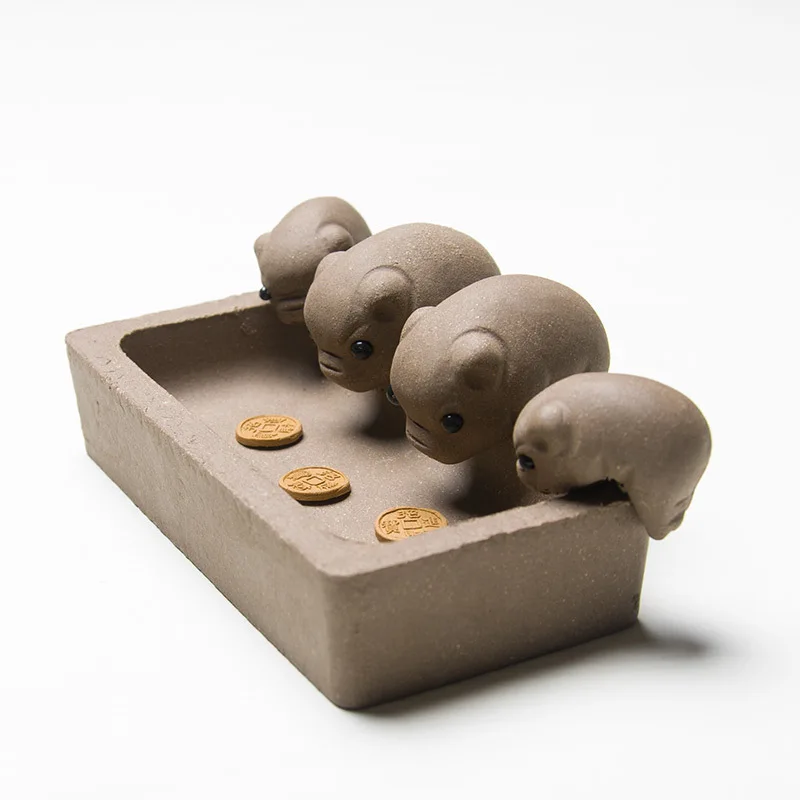 Креативные четыре поросенка счастливая семья поросенок поилка обесцвечивание