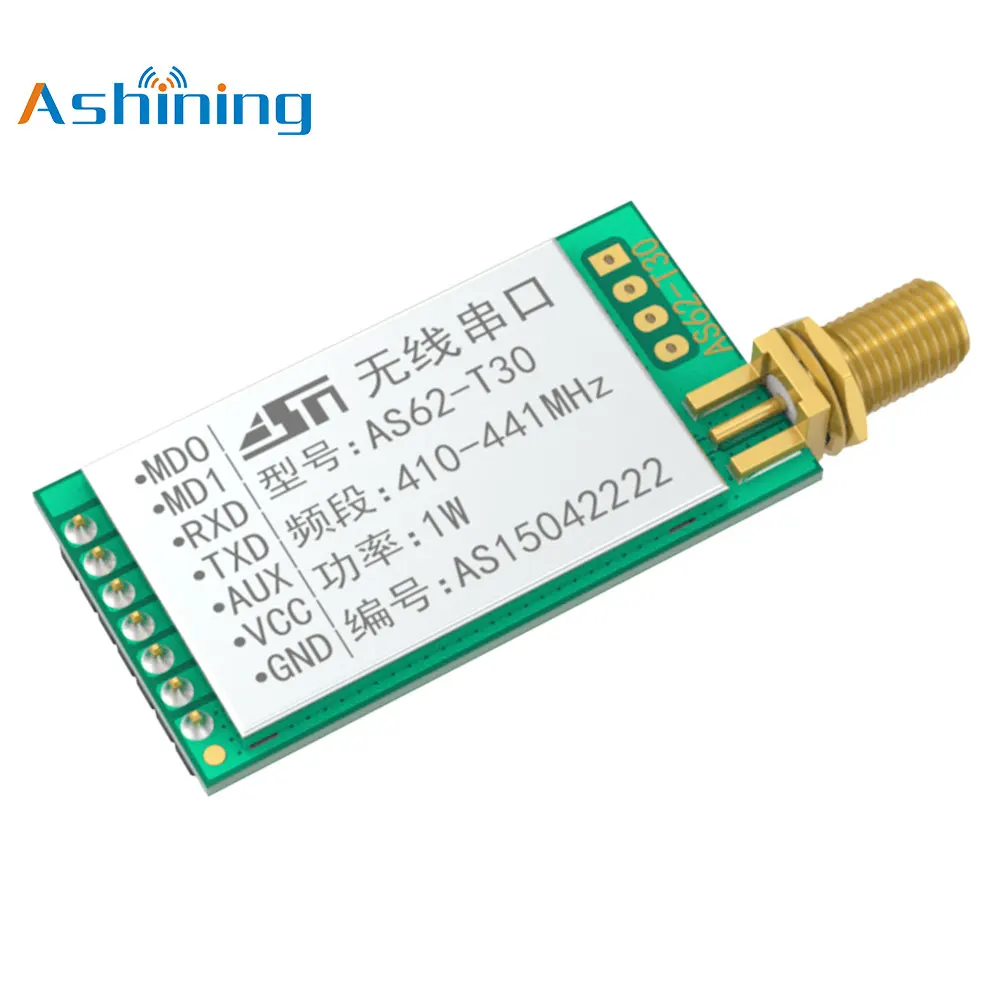 10pcs 433mhz 500mW LoRa Sx1278 AS62-T30 Wireless Long Range Transmitter Receiver RF Module FEC | Мобильные телефоны и
