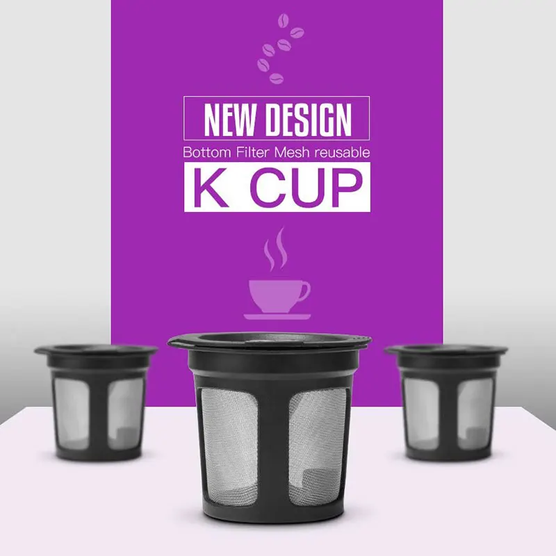 Многоразовые K-чашки для кофеварок Keurig 2 0 и 1 универсальные фильтр многоразовый 3