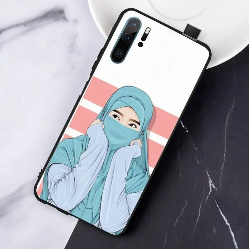 

Muslim Islamic beautiful Gril Eyes Phone Case For Huawei honor Mate P 10 20 30 40 Pro 10i 9 10 20 8 x Lite