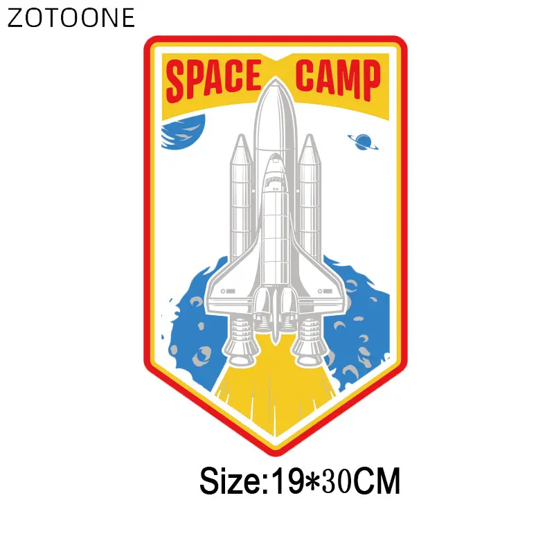 Нашивка ZOTOONE с инопланетянином космическим кораблем для одежды наклейки помощью