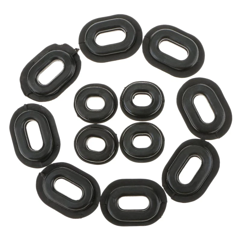 

12Pcs Motorcycle Rubber Side Cover Grommets Replacement Gasket Fairings for CG125