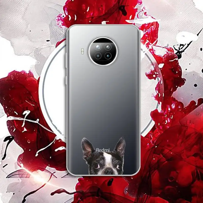 

Cute dog Phone Case Transparent for Xiaomi Redmi note 10 t 8 9 pro lite 11