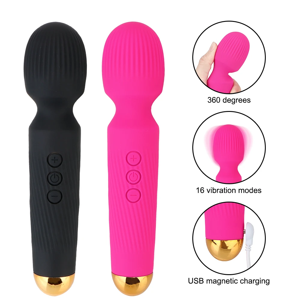 16 частоты AV вибратор клитора Вибраторы интимные игрушки для женщин 5