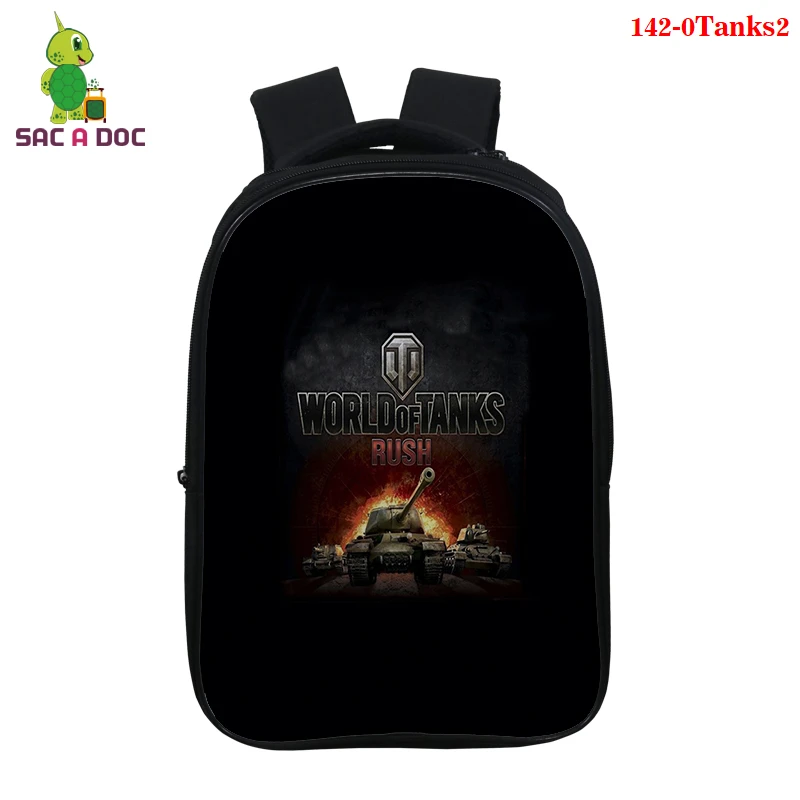 

14.5 Inch Game World of Tanks Backpack Kindergarten Small Backpack for Kids Teen Cartoon School Bag Children Gift Back To School
