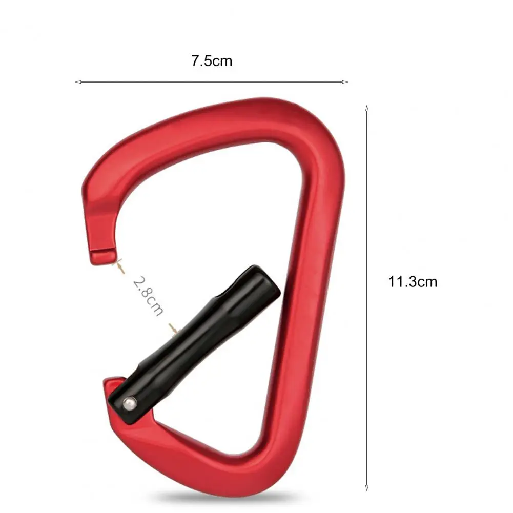 

D-Shaped Carabiner Mountaineering Climbing Lock Safety Hanging Buckle Outdoor Camping Snap Clip Lock Buckle Hook Fishing Tool
