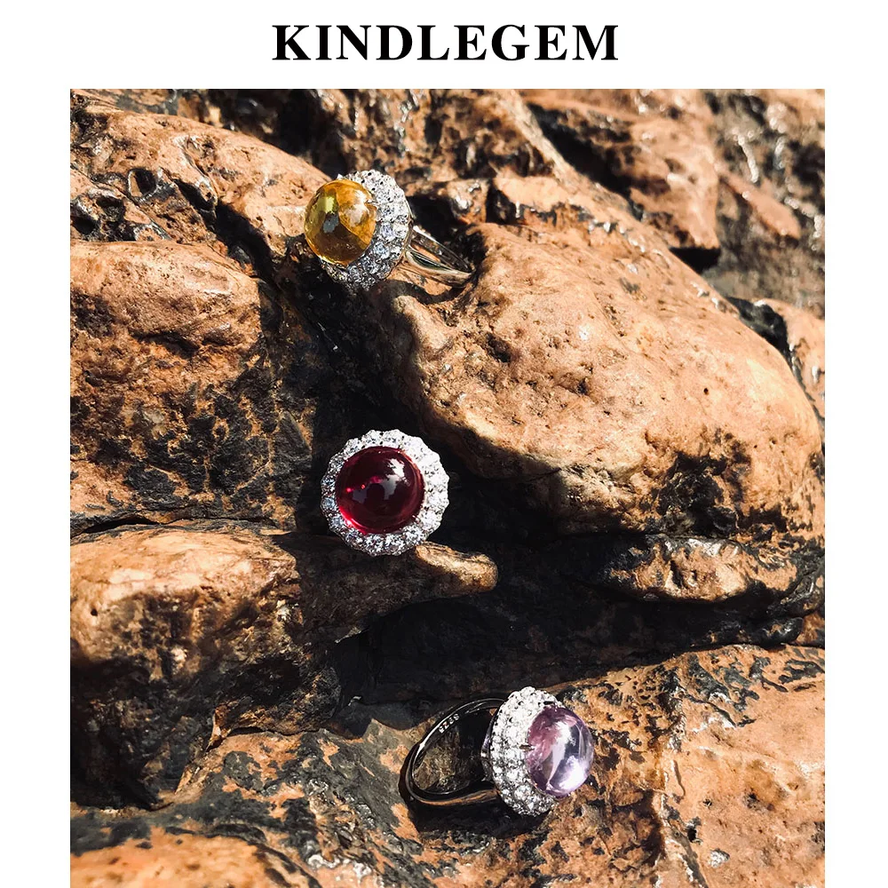 Роскошный великолепный натуральный кристалл кольцо 925 стерлингового серебра