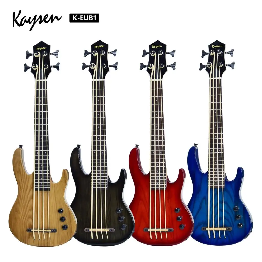 Электрический Ubass Гавайские гитары укулеле бас 30 дюймов цельный нейлон 4 струны
