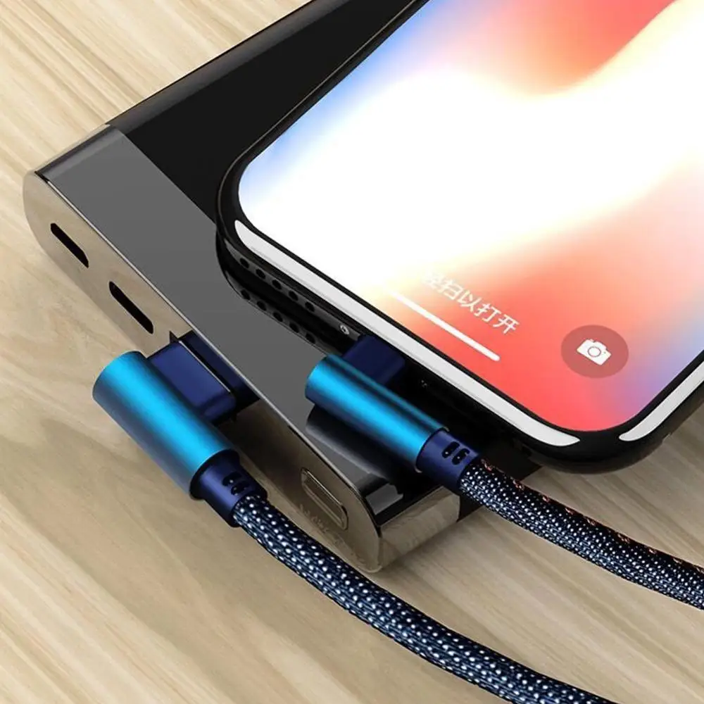 Тип C 90 градусов правый угол USB 3 1 Быстрая зарядка и синхронизация данных зарядный