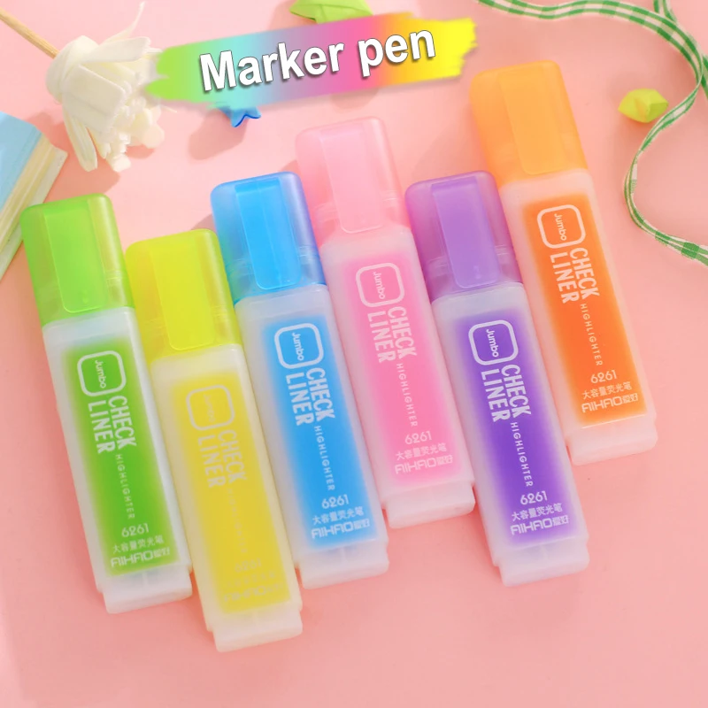 

Яркая маркерная ручка, яркий маркер для рисования сахарного цвета, компактный размер, маркировка для рисования, канцелярские принадлежност...