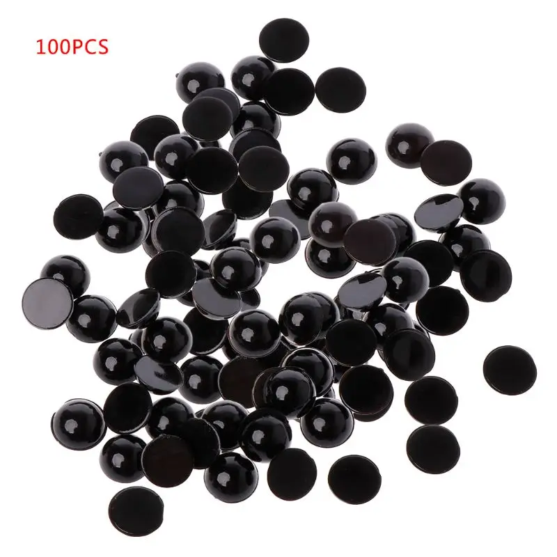 

100pcs 6-18mm Black Plastic Safety Eyes For Bear Doll Animal Puppet Crafts Children Kids DIY Toys R9JD
