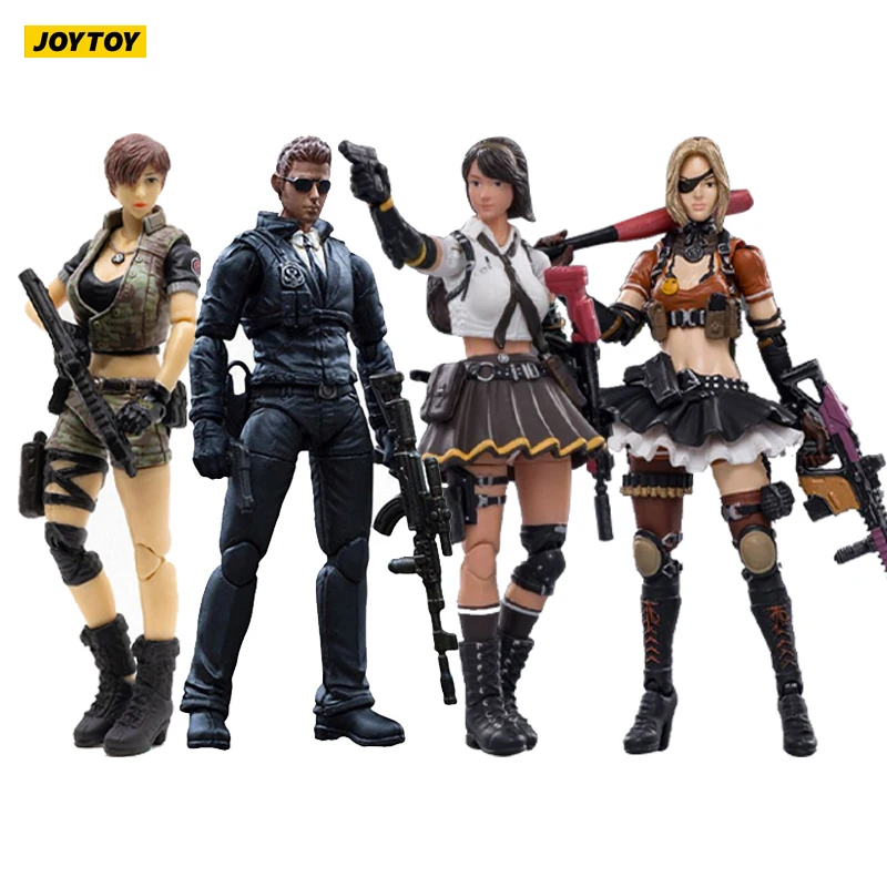 Экшн фигурка JOYTOY 1/18 CF (4 шт./компл.) женщина солдат в игре Cross Fire(CF) игрушки