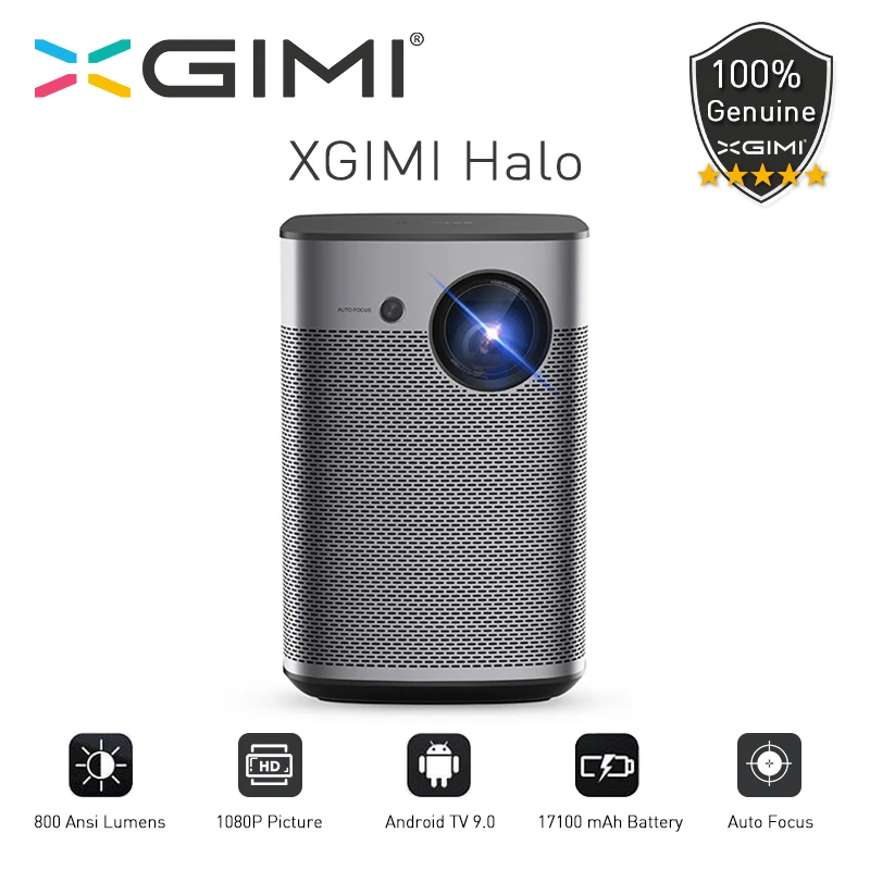 XGIMI Halo глобальная версия DLP мини-проектор безэкранный ТВ 1080P Full HD Android 9 0 800Ansi карман