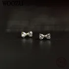 Женские серьги-гвоздики из серебра 925 пробы, с кристаллами