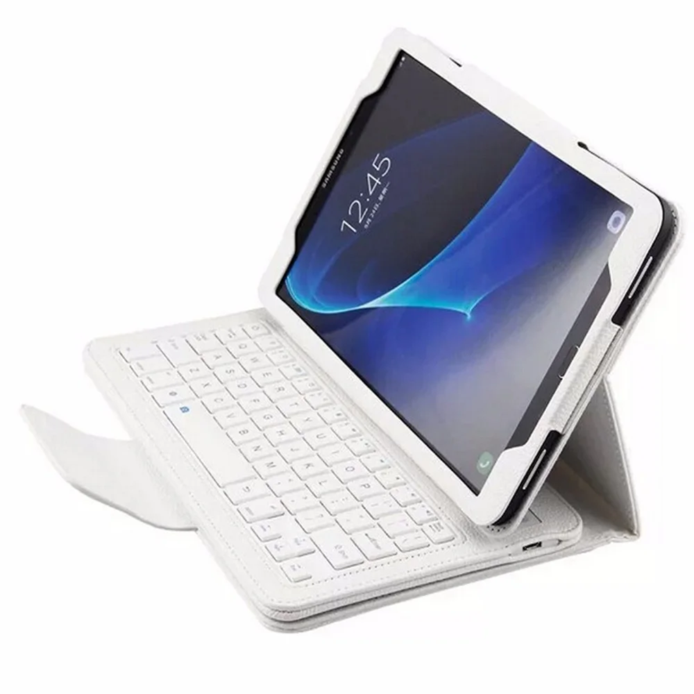 Чехол из искусственной кожи с откидной подставкой и клавиатурой для samsung Galaxy Tab A A6 10," SM-T585 T580N, чехол для планшета, беспроводной чехол с Bluetooth