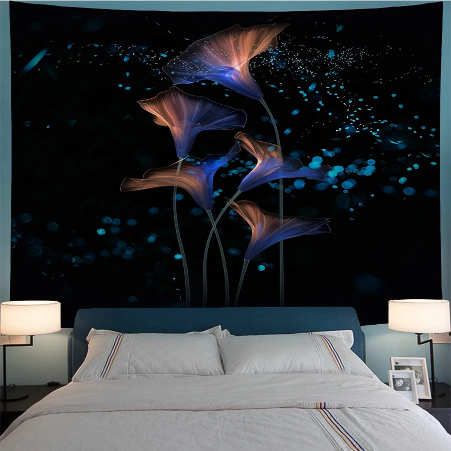 Мягкий гобелен с изображением Утренней славы настенное художественное