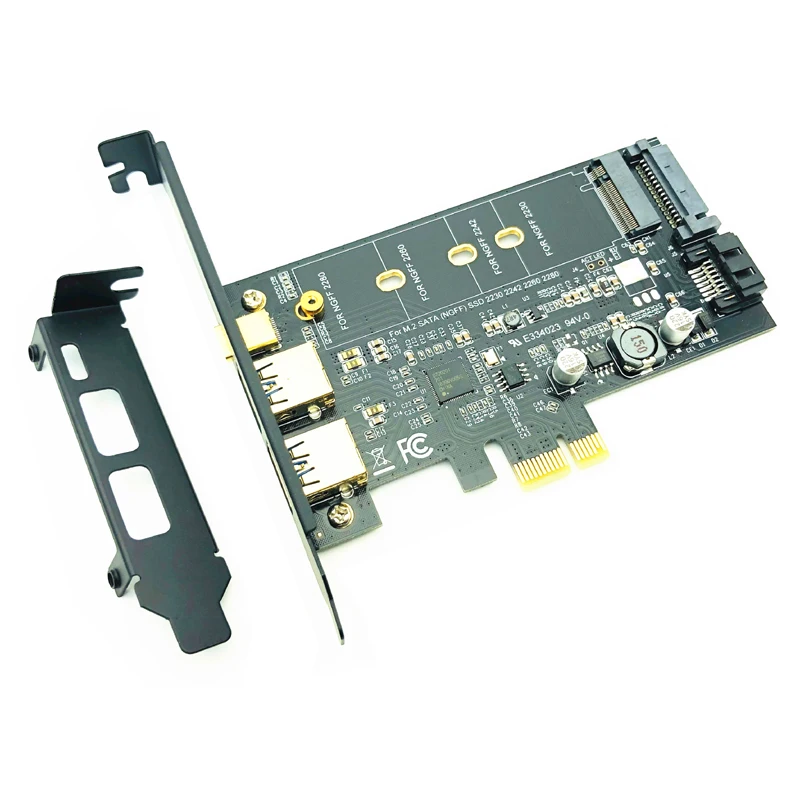 двойной usb3 0 1 порт тип c m 2 адаптер pcie