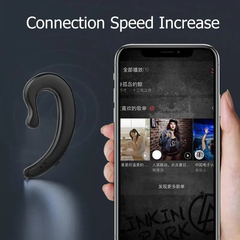 Ya09 костная проводимость Bluetooth Bt V5.0 + Edr гарнитура беспроводные наушники свободные