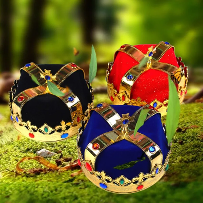 Шляпа короны короля Хэллоуин сценическое шоу маскарадное украшение реквизит для
