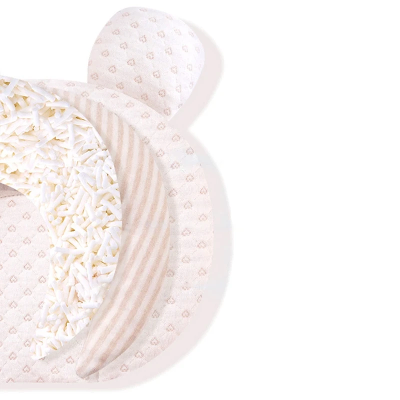 

Infants Newborn Breathable Soft Latex Baby Pillow Head Shaping Correction Anti-Deviation Sleep Positioning Cushion