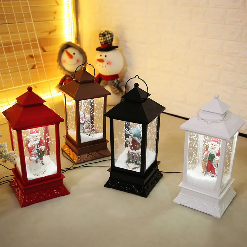 Fashion Santa Claus Snow Music Lantern Kids Toy Gift Christmas Festival Ornament Table Decoration | Дом и сад