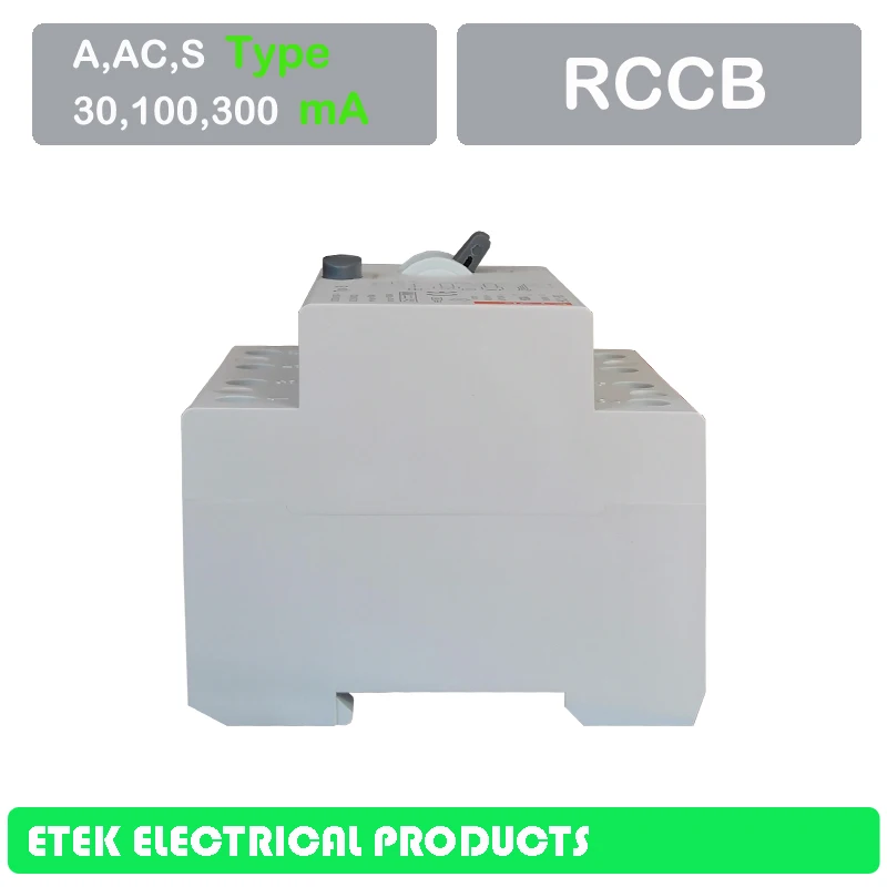 RCCB EKL1-63 4 P 30MA 100MA 300MA переменного тока Тип 400/415 V~ 50 Гц/60 Гц остаточный ток выключателя 16A 25A 32A 40A 50A 63A 80A