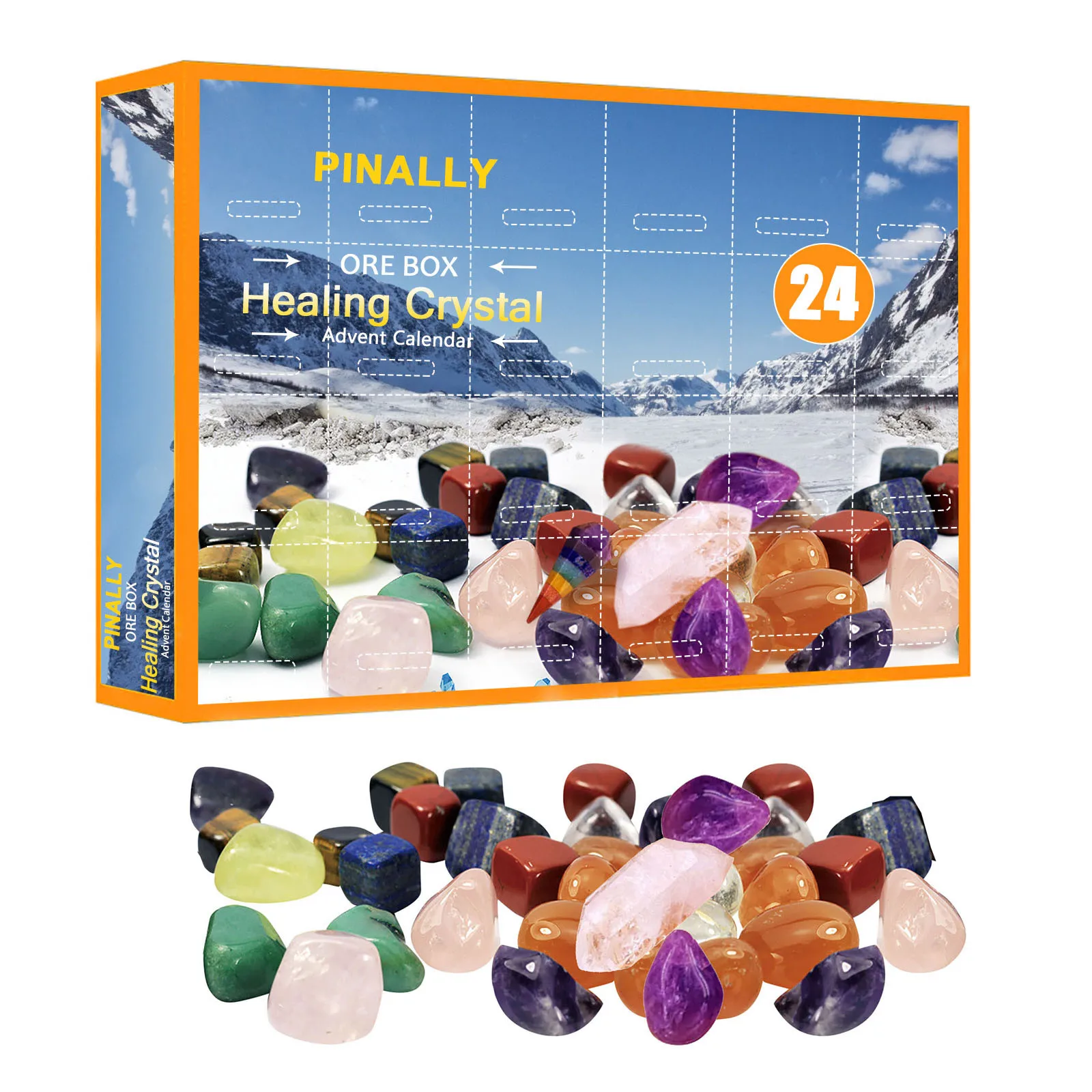 

2020 Christmas Toys for children Rocks Set Storage Box Colorful Pebble Rocks Gift montessori Home Decoration Educational Toys