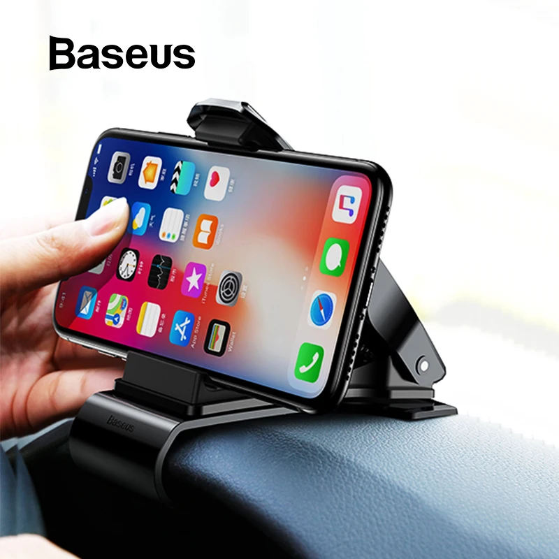 Baseus Автомобильный держатель для телефона для Iphone X XS Max samsung S10 Plus, подставка для мобильного телефона, автомобильная подставка для телефона
