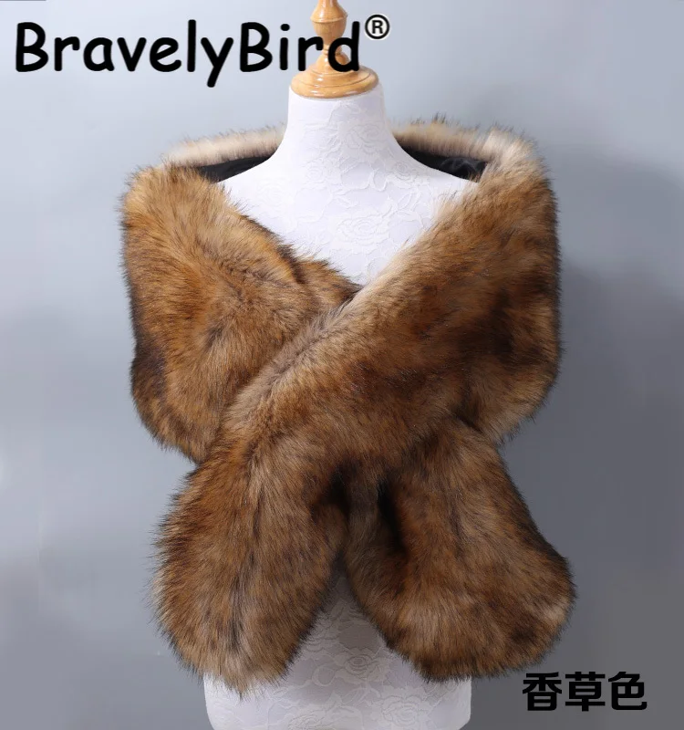 2021 Свадебная шаль из супер искусственного меха пушистые Роскошные зимние