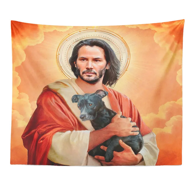 Keanu Reeves Tapestry Wall Hanging Art for Bedroom Living Room Decor Home Decoration