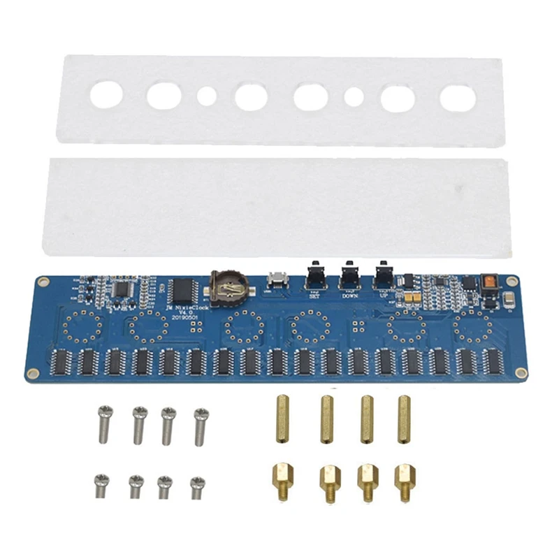 

DC 12V 1A IN14 Nixie Tube Digital LED Clock Gift Circuit Board with Case