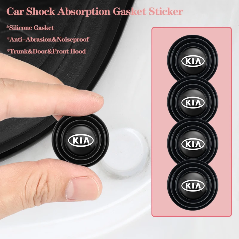 4 шт. новый стиль Автомобильная дверная капота прокладка наклейка звукоизоляция