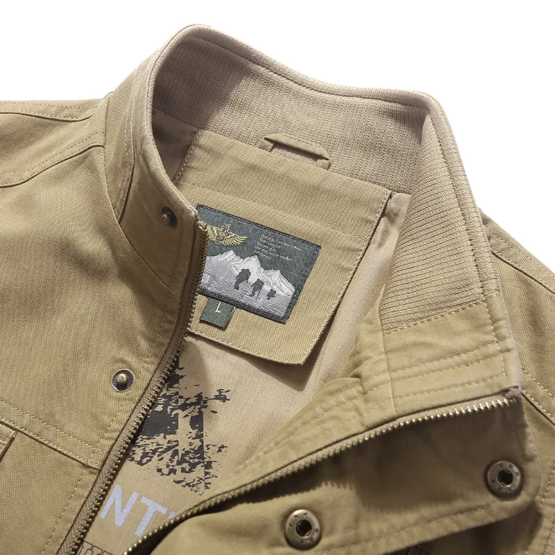 Весенний жилет Мужской Повседневный хлопковый с воротником стойкой со